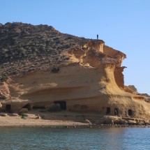 Caves on the beach Cala los Cocedores
